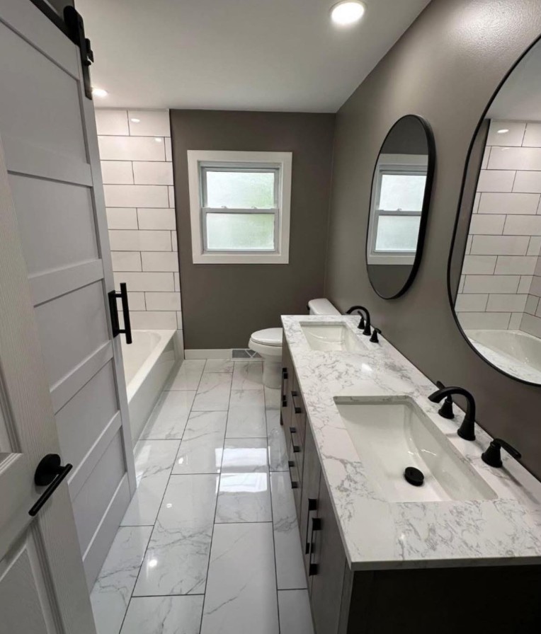 Bathroom remodel by Eby Home Improvement